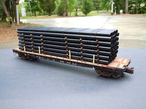 O Scale Steel Pipe Load 288