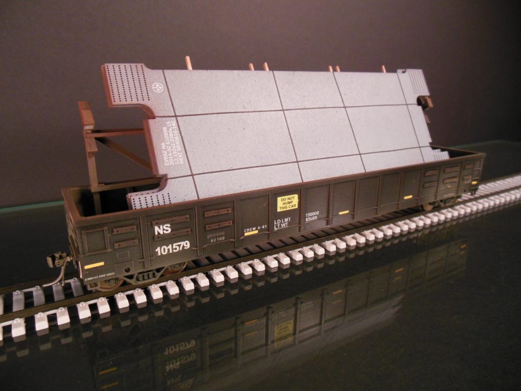 Exactrail HO Scale Gondola With Side Extensions Protoloads