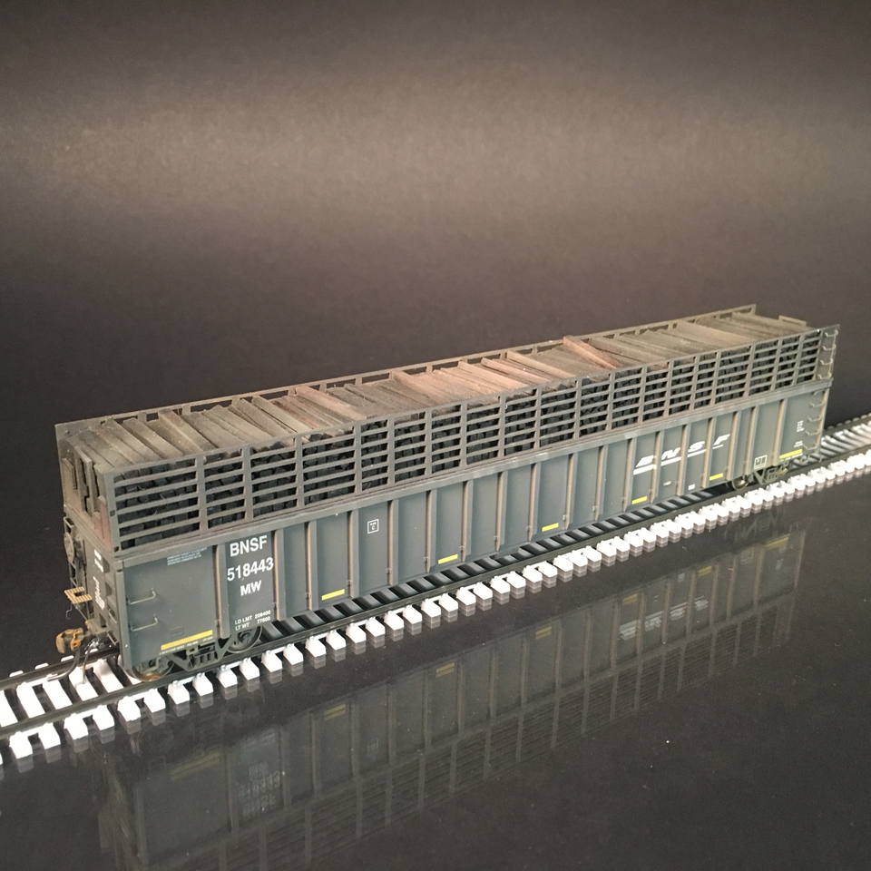Exactrail HO Scale Gondola With Side Extensions Protoloads
