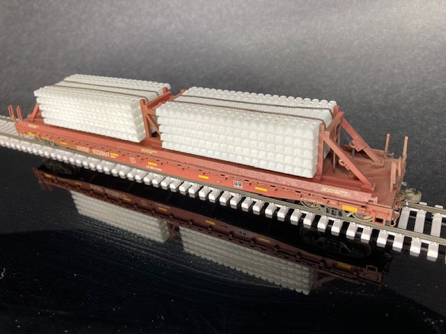 Tangent HO Scale Flatcar with Concrete Ties