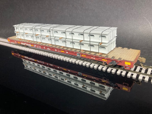 Atlas HO Scale 68’ Flatcar with New Steel Beams