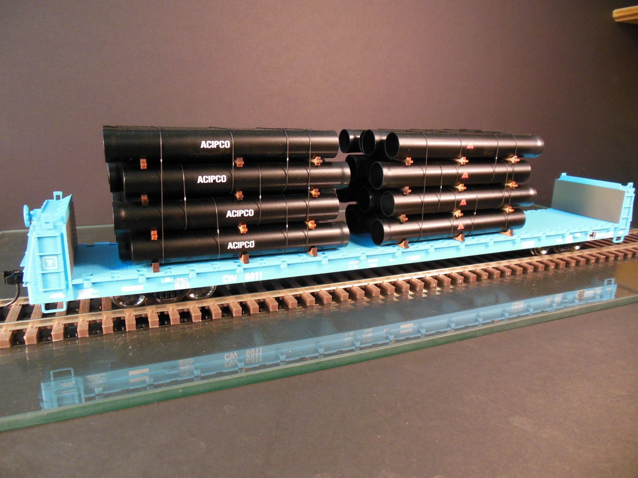 O scale ductile iron pipe using thin wall aluminum tubing Protoloads